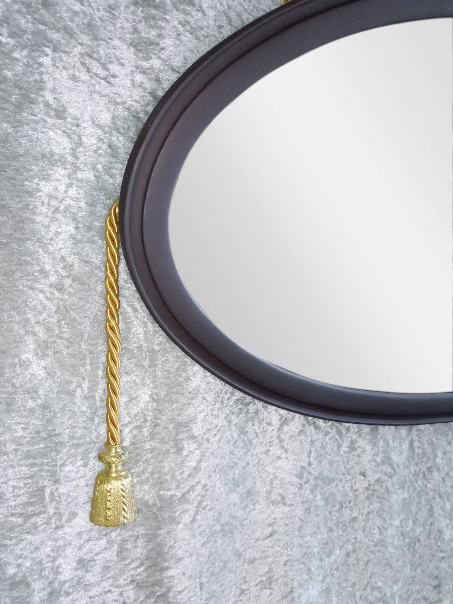 Art Deco oval mirror