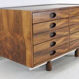 Beautiful italian design secretary desk by Frattini for Bernini