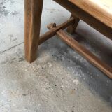 Old artisanal farmhouse table solid oak