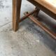 Old artisanal farmhouse table solid oak