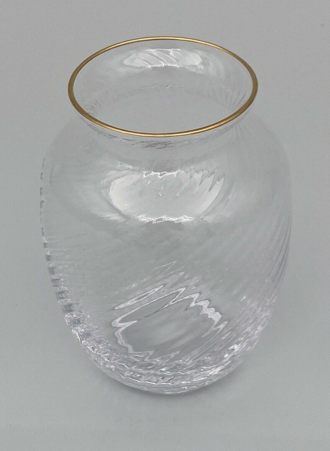 Vase nineteenth glass or crystal high gold beautiful workmanship