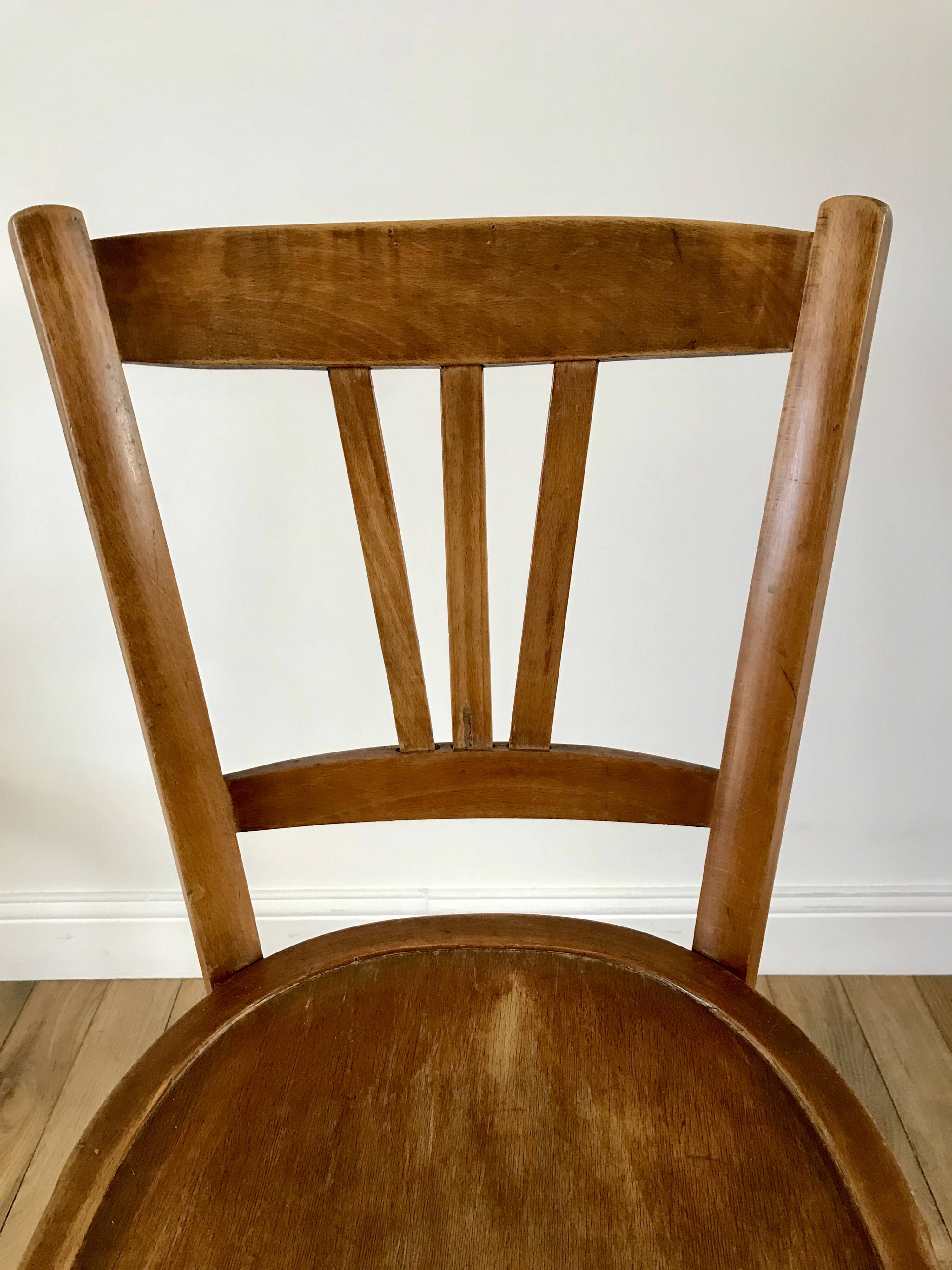 Luterma bistro chair in beech wood from the 1950s