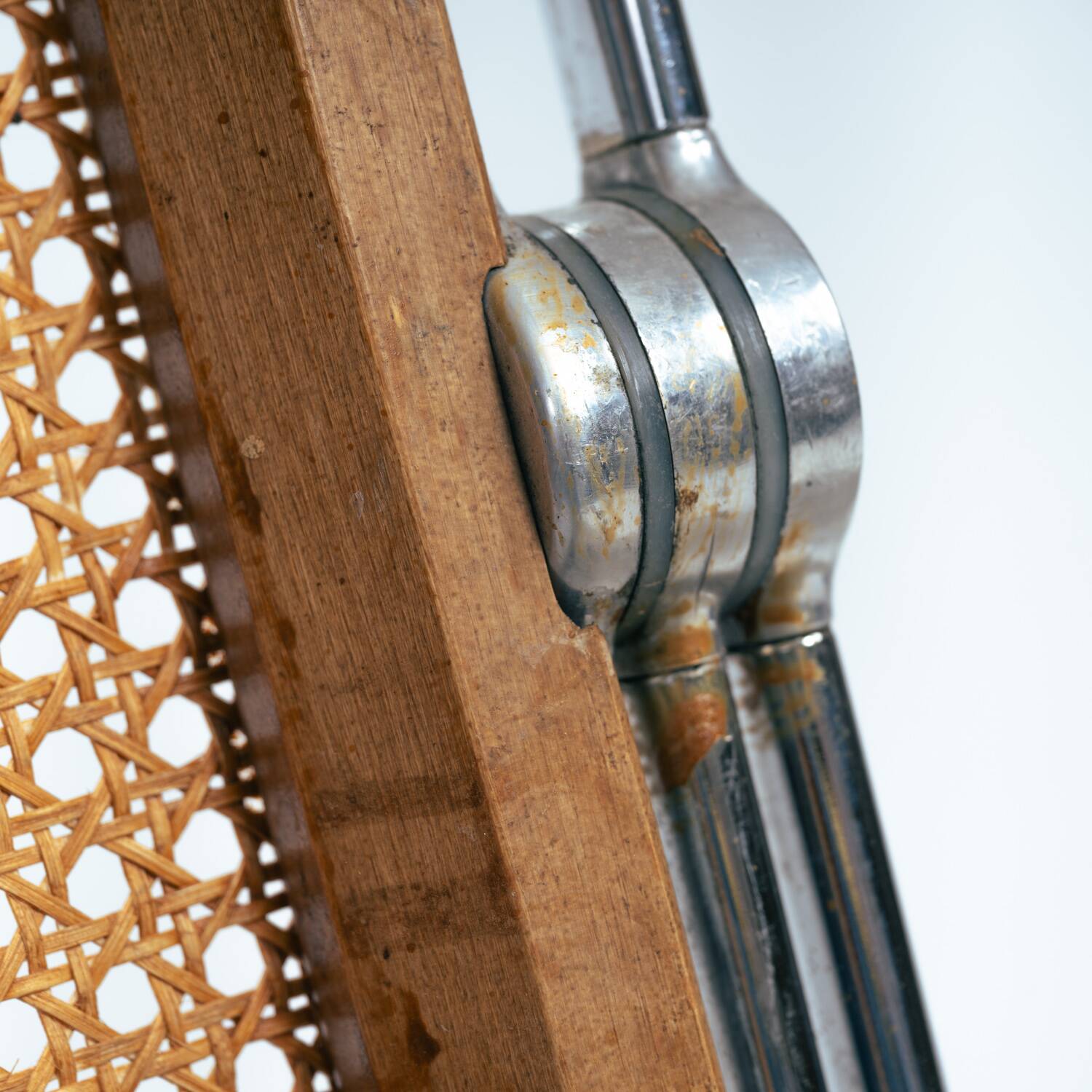 Castelli Plia wicker folding chairs Giancarlo Piretti, set of 8