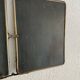 Vintage 1930s barber's triptych mirror, black beveled crystal - 28 x 70 cm