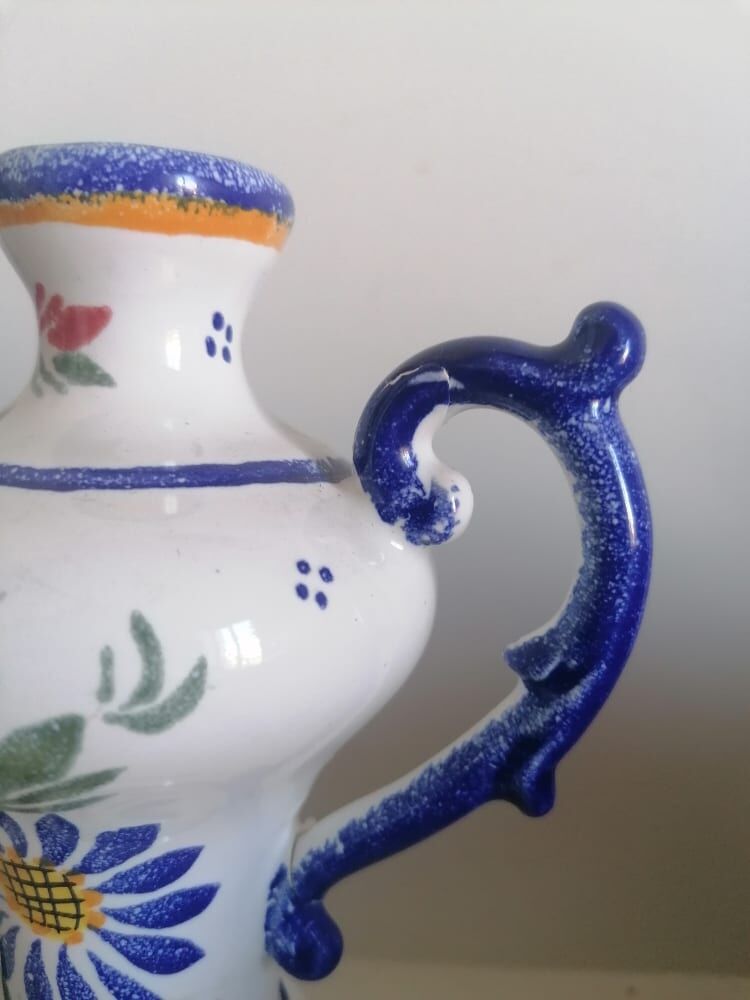 Soliflore in earthenware Henriot Quimper