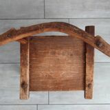 Antique brutalist Baoulé African chair