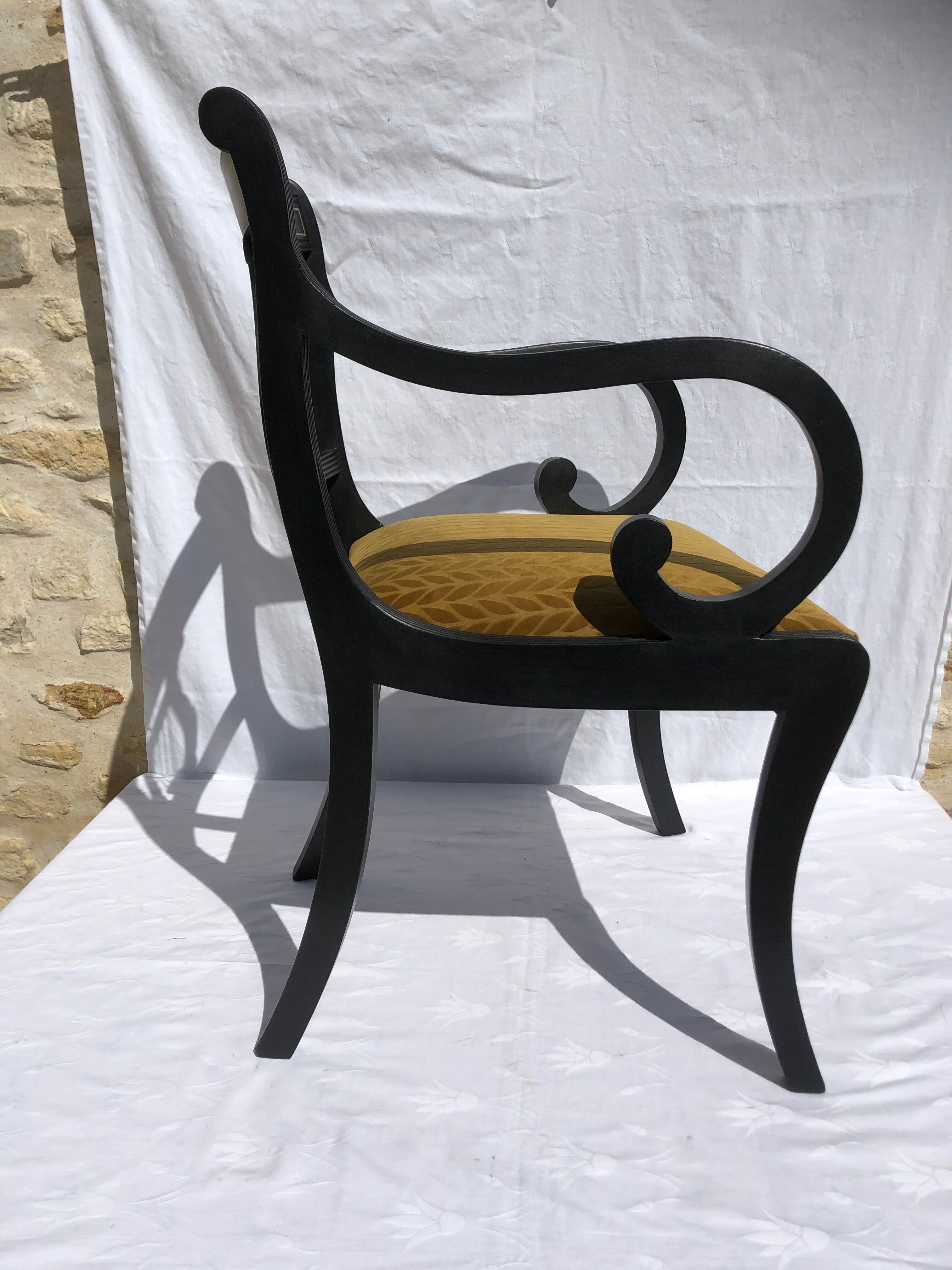 Old black desk chair