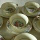 Coffee cup in limoges porcelain bernardaud floral decor