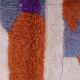 Tapis berbère marocain multicolore moderne