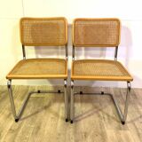 Lot of 2 chairs Cesca by Marcel Breuer