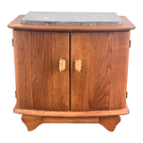 Low cabinet 2 doors with marble