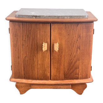 Low cabinet 2 doors with marble