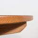 Table à manger ronde extensible en teck des années 1950, Royaume-Uni