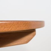 Mid-Century Round Teak Extendable Dining Table, United Kingdom, 1950s