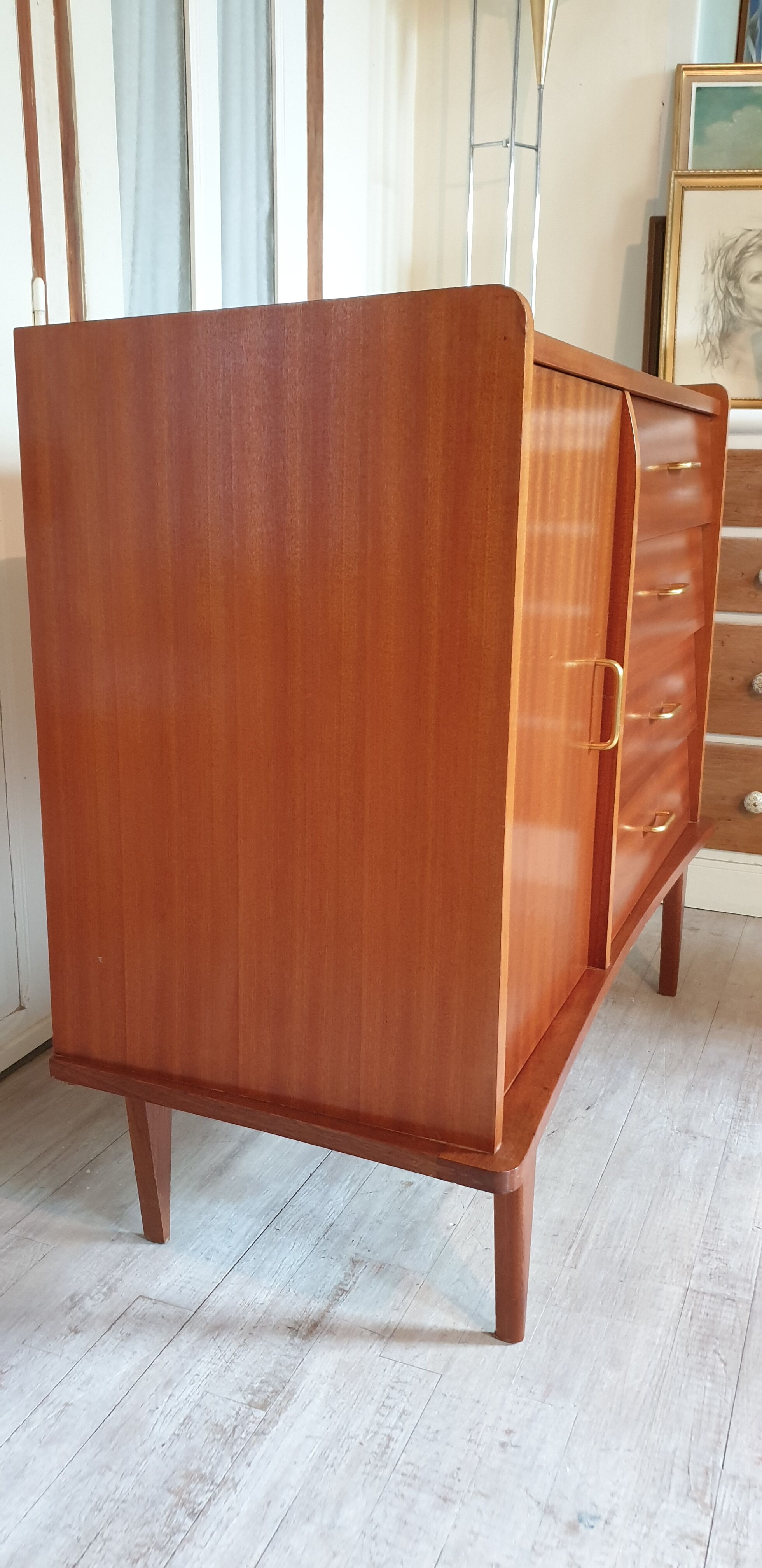 Dresser four drawers, one door