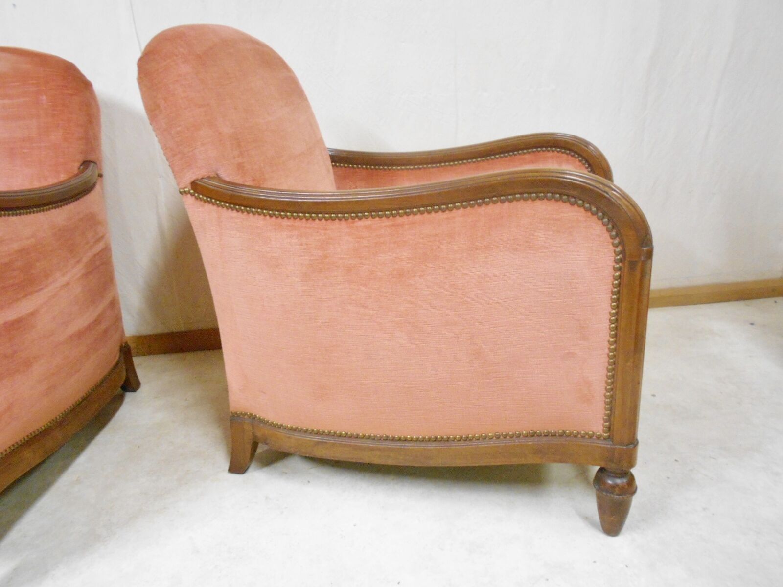 Pair of art deco armchairs