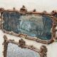Fireplace Mirror Or Trumeau, Oil On Canvas And Gilded Wood, 18th Century