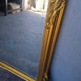 Miroir Louis XV bois doré ep XIX em - 144 cm