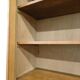 XL vintage wooden display cabinet / sideboard / wall unit