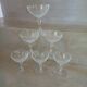 6 coupes à champagne anciennes en cristal