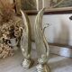 Pair of brass bookends, sculptural swans in Art Nouveau style.