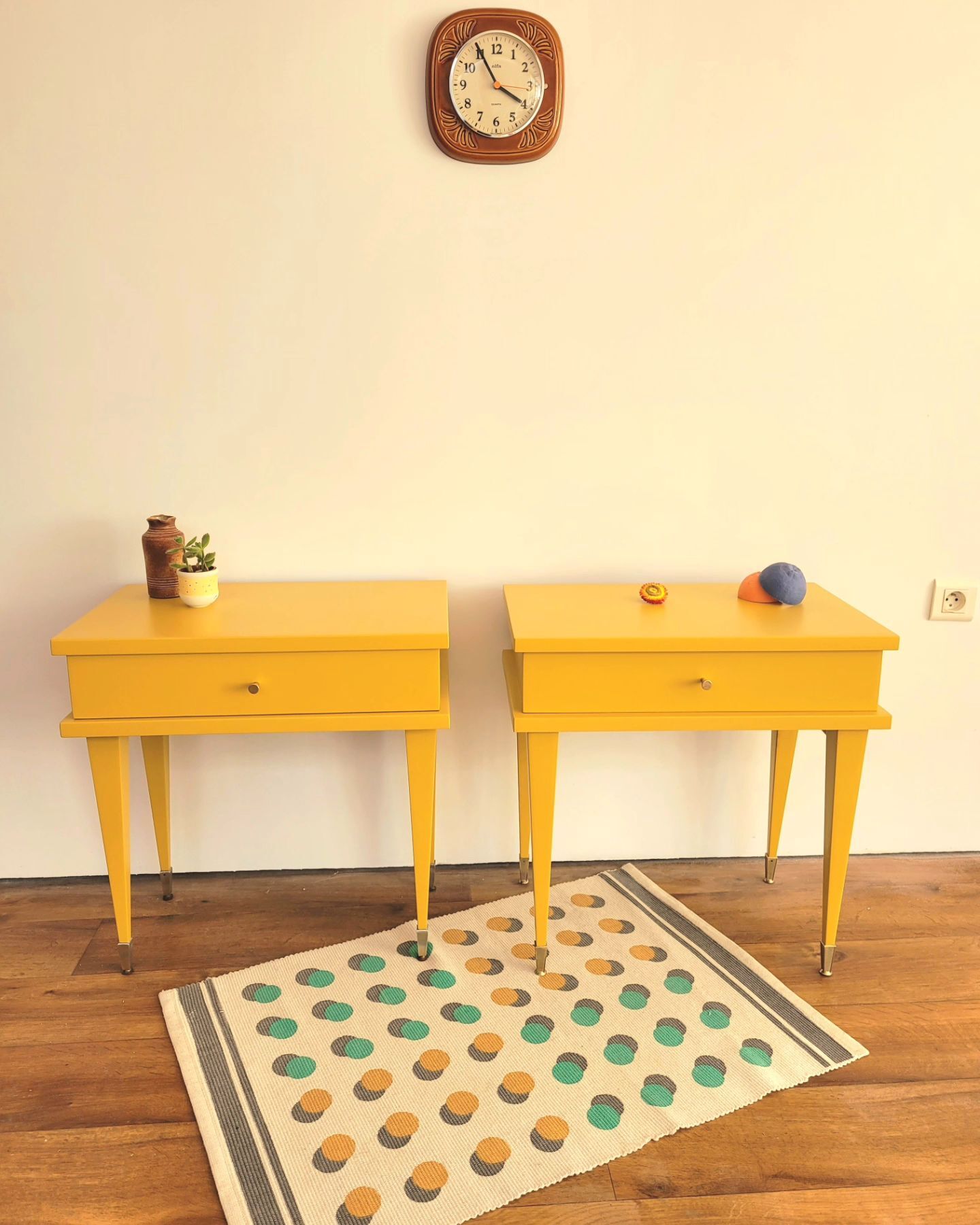 Pair of vintage bedside tables