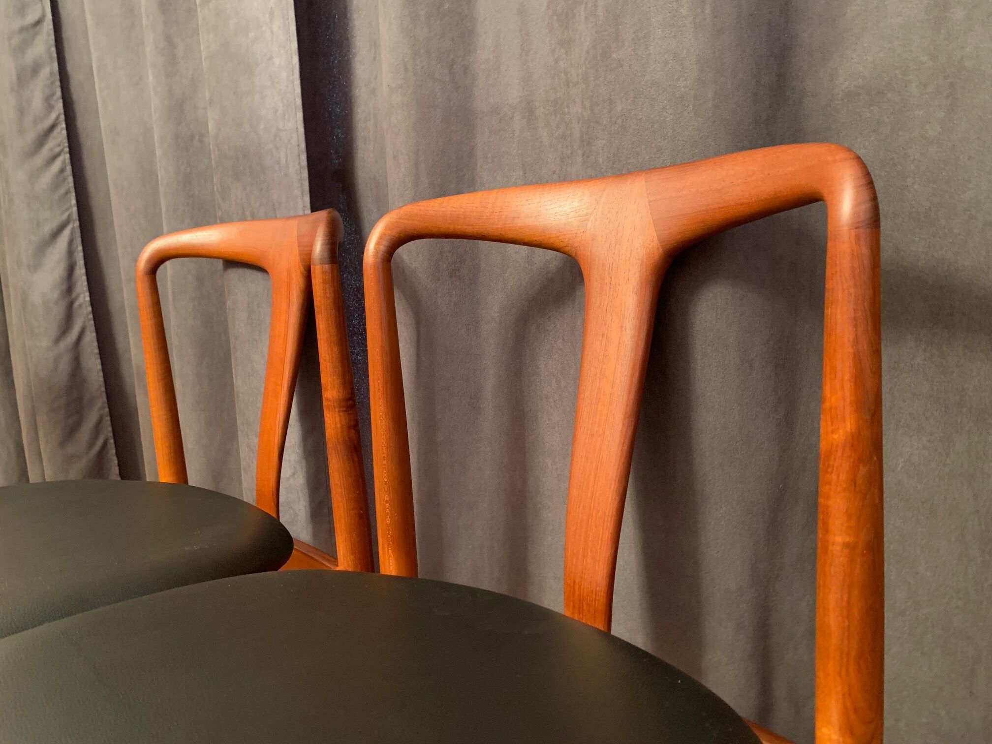 A set of four Juliane chairs by Johannes Andersen, Uldum Møbelfabrik, Denmark, 1960s.