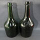 Lot of 2 old bottle of benedictine liqueur in blown glass