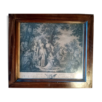 Gravure PRINT "Moïse sauvé des eaux" de Paolo Veronese Delignon