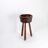 Barrel Tripod side table or tripod Planter - Brutalist