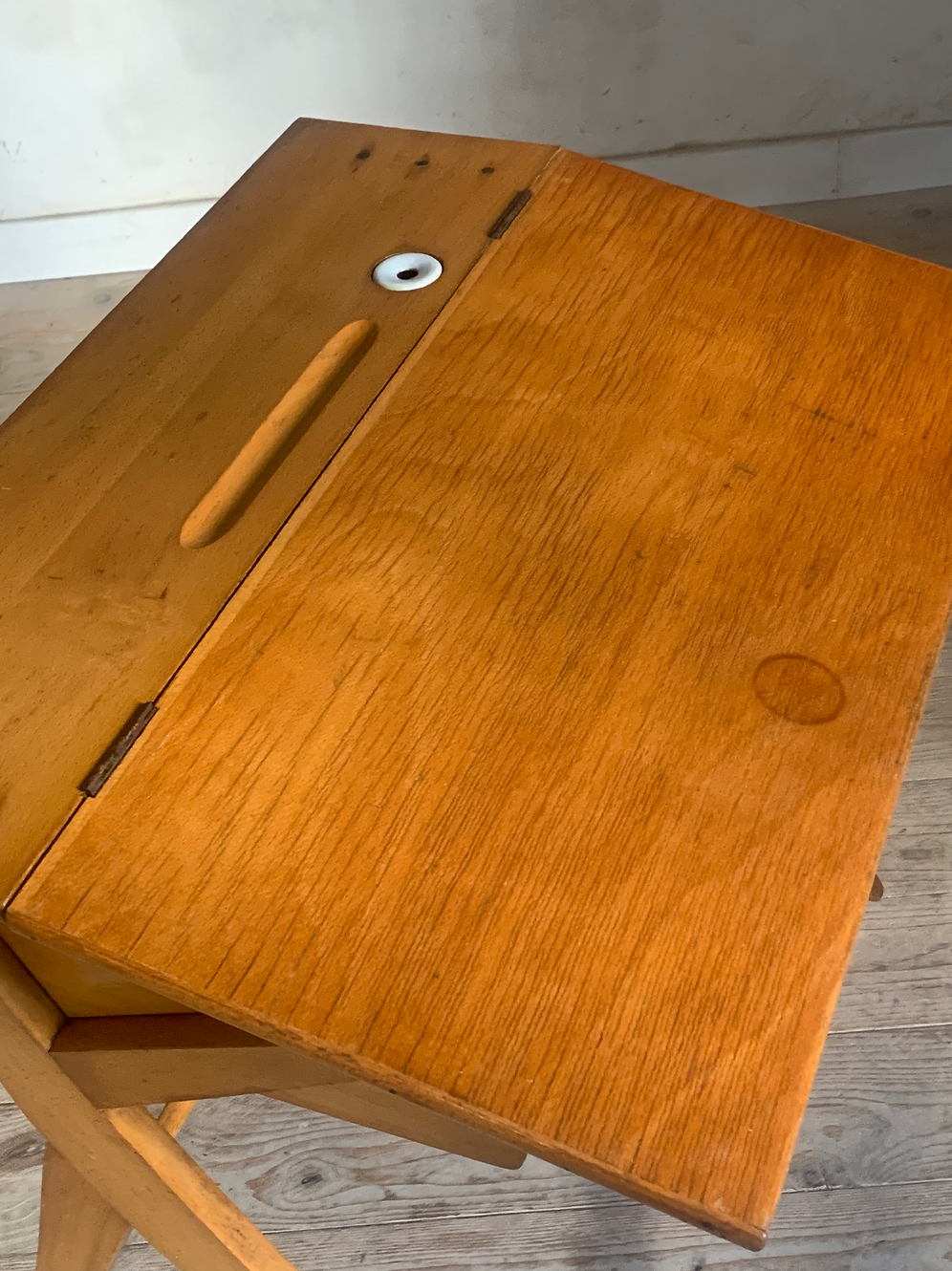 Bureau pupitre vintage pied compas portique