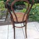 Fischel bistro chair with cannate / vintage seat 30s-40s