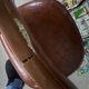 Set of 7 vintage Skaï crocro chairs from the 70s