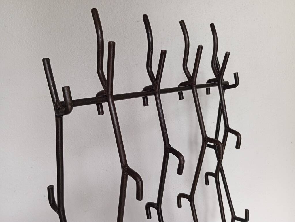 Brutalist fireplace mantel