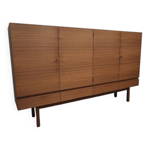 Buffet haut scandinave vintage en teck danois XL