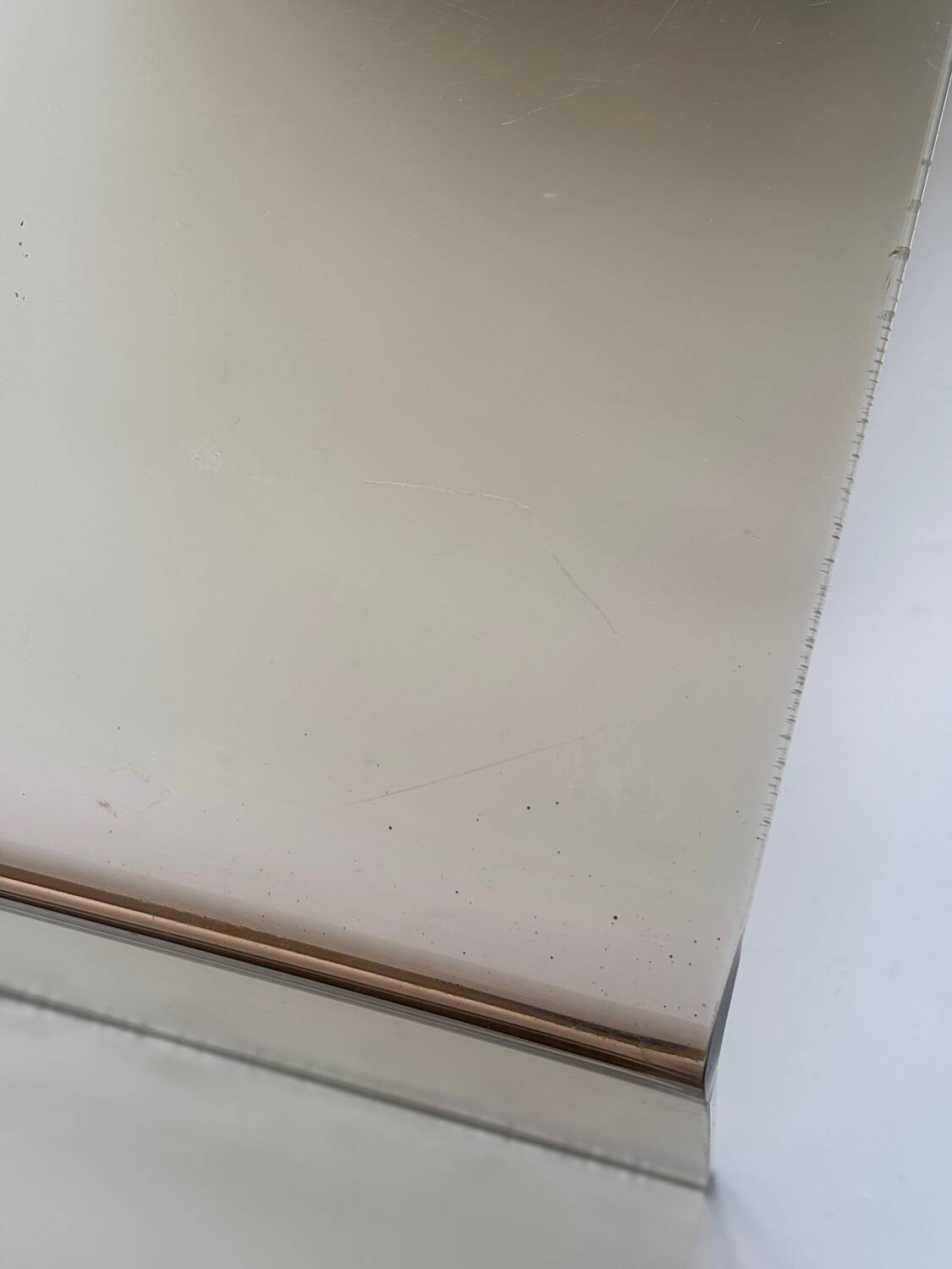 Smoked Plexiglas coffee table, 1970