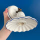 Wall lamp in blue and white porcelain made in italiy