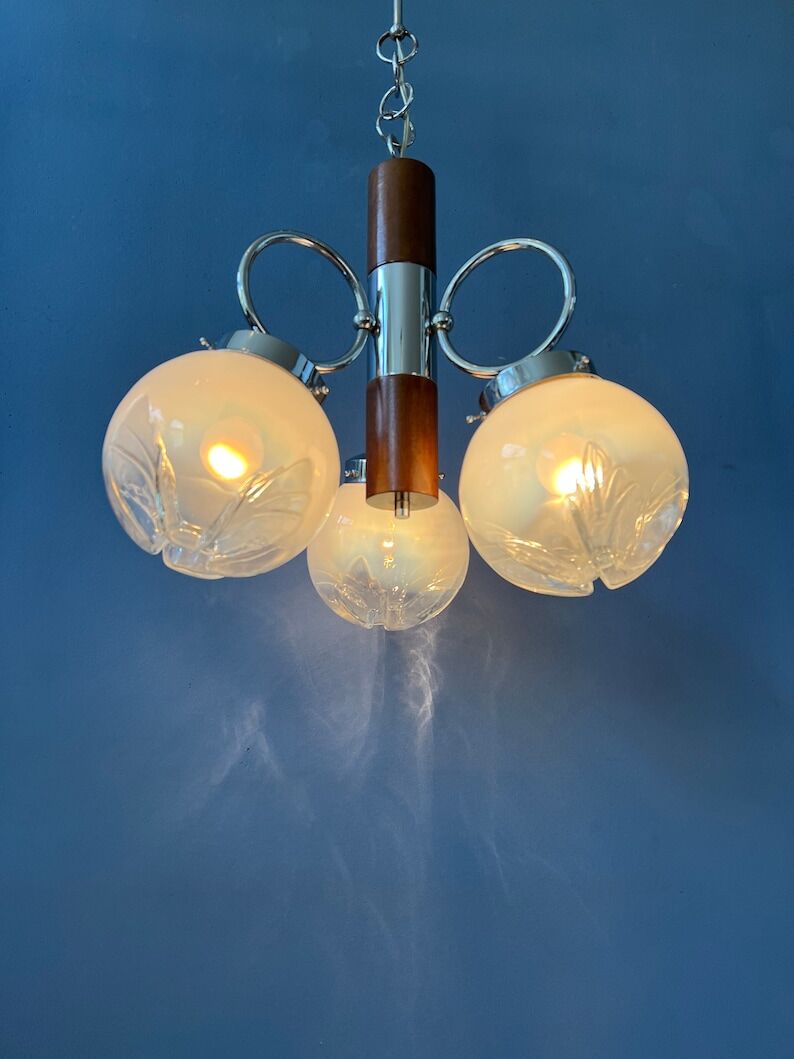 Suspension murano blanche