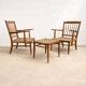 Chaises et table en chêne hongrois des années 1940, Lajos Kozma.