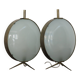 French Metal Glass table lamps 1950s