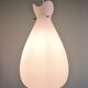 Scandinavian suspension in frosted white glass, 1960s