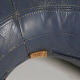 Leather pouf by Lowie Vermeersch for Durlet