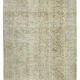 Handwoven wool anatolian beige rug 202 cm x 280 cm