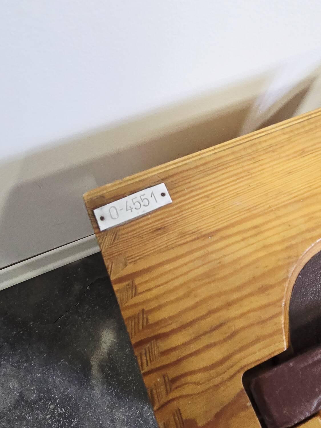 30s Industrial Tambour-Front Oak Cabinet, Portable Form