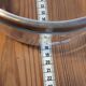 Silver-plated metal and glass bowl/salad bowl