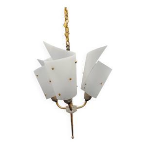 lustre 3 feux en laiton