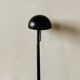 Massive vintage desk lamp in black metal