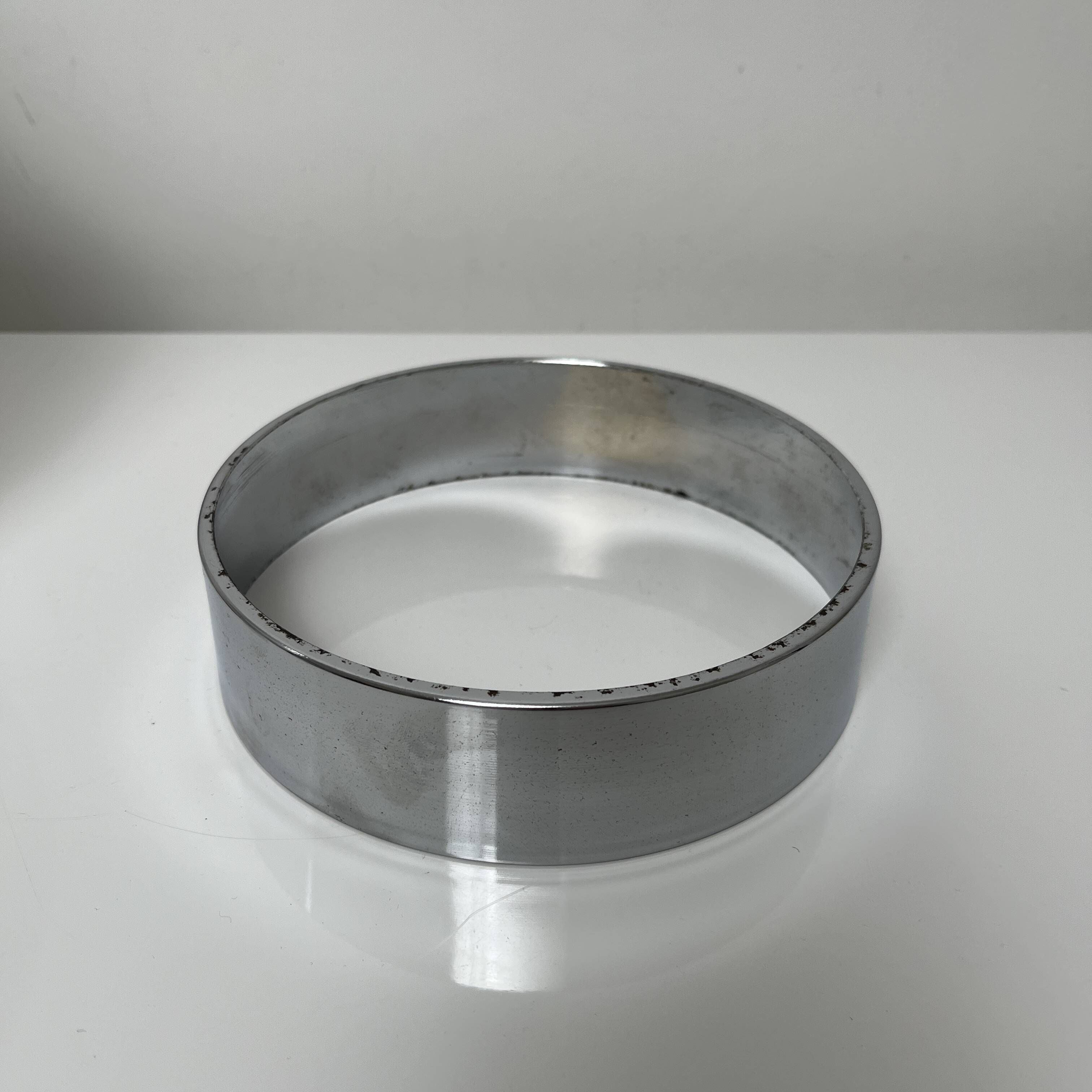 Lamp in chromed metal and blown Murano glass attributed to Mazzega Italy 197