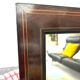 Art Deco mirror in rosewood and brass