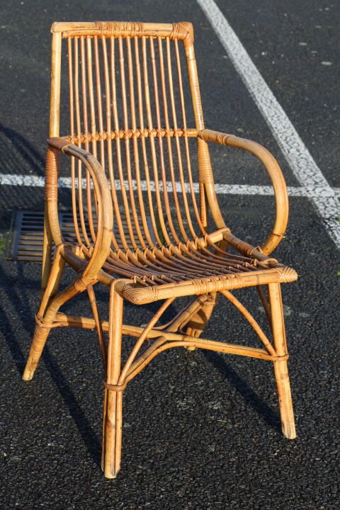 Rattan armchair